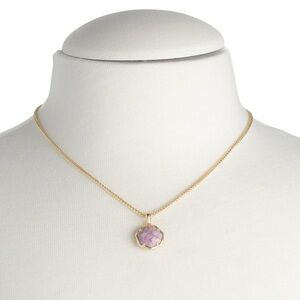 Kendra Scott Goldtone Lilac Magnesite Pendant Necklace